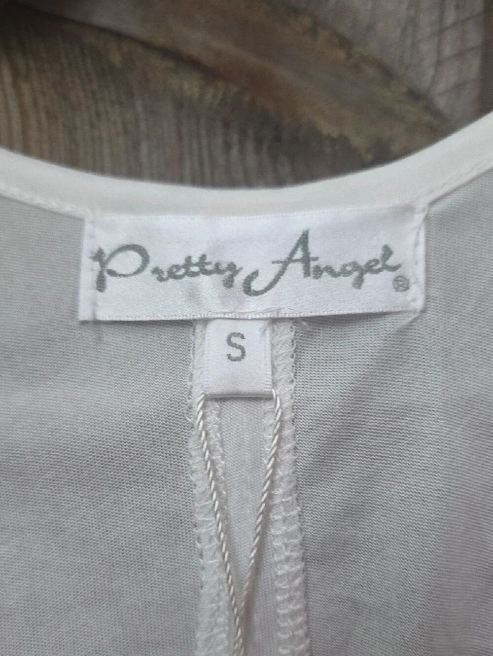 Pretty Angel White Racerback Tank Top - Picture 2 of 4